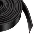 Shower Bottom Waterproof Door Rubber Sweep Trim Black Seal for Home Bathroom, 108 x 13/16 x 5/32 Inch Tee Insert Shape - color: Black