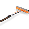 5-18 ft Window Washer Squeegee Kit with Extension Pole (24+ Foot Reach) // Long Handle Squeegee for Window Cleaning & Car Cleaning Multi-Use//Telescopic Professional Window Cleaning Squeegee for Home - size: 18 feet