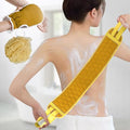 Back Scrubber Set, 3Pcs Bath Gloves and Shower Loofah Sponge for Body Scrub and Daily Shower Cleaning(Yellow) - color: Yellow