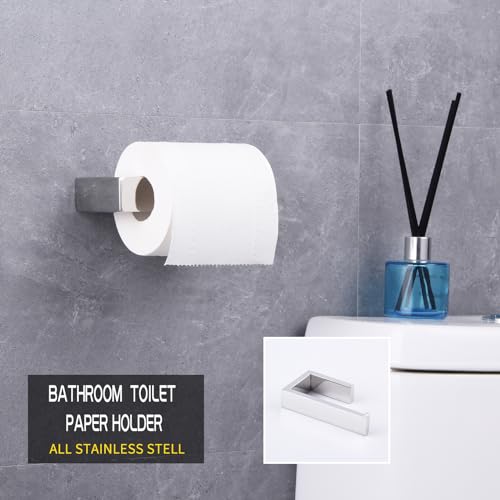 GERZWY Polished Stainless Steel Toilet Paper Holder Paper Towel Dispenser Tissue Roll Hanger Wall Mounted HG1718-JG - color: Polished
