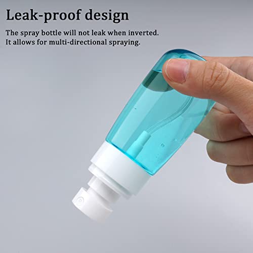 Cosywell Travel Spray Bottle TSA Approved 2oz 60ml 3 Pack Leak Proof Fine Mist Empty Plastic Refillable Spray Bottle for Perfume Essential Oils Toners Rose Water Cosmetics (3color) - color: 3 Assorted Colors, size: 2 oz