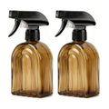 Amber Glass Plant Mister Spray Bottles, 13.5oz Adjustable Nozzle, 2 Pack | 360° rotatable nozzle; lead-free BPA-free thick glass; 13.5oz large capacity for plants, hair, cleaning & pet care - color: Amber-1