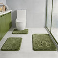 Green Bathroom Set Extra Soft Memory Foam Bath Mat Sets 3 Piece Non Slip Absorbent & Dry Living Mat Sets Washable Bath Carpets with Toilet Rug,Bath Rugs for Bathroom,Tub,Shower,Kitchen,Bedroom - color: Lime Green