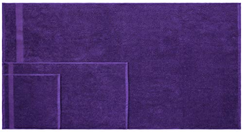 American Bath Towels 100% Cotton 6 Piece Turkish Towel Set, Ultra Soft Absorbent Bathroom Towels, 2 Bath Towel 2 Hand Towels 2 Washcloths, Purple - color: Purple, size: 6 Piece Towel Set XL