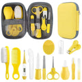 Baby Grooming Kit, Infant Safety Care Set with Hair Brush Comb Nail Clipper Nasal Aspirator,Baby Essentials Kit for Newborn Girls Boys (Yellow) - style: Yellow Grooming Kit