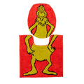 Collectibles Grinch by Dr. Seuss Holiday & Christmas Poly Knit 2 Piece Toilet Cover, Non Slip and U-Shaped Contour Toilet Mat, (Officially Licensed Product) By Franco - color: Grinch - Bath Contour Set
