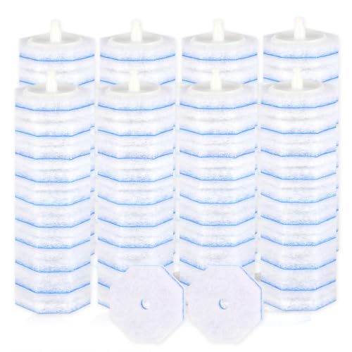 80 Count Replacement Toilet Brush Refills Compatible with Clorox, Effective Toilet Bowl Stain Removal, Durable Brush Heads Avoid Falling Apart