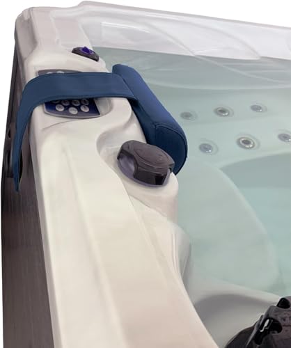 Poolzilla Universal Blue Spa Pillow, Made of Soft Foam for Outdoor Hot Tubs and Chaise lounges - Adjustable Headrest and Weighted that Fits Any Spa - size: 1 Pack, style: Blue