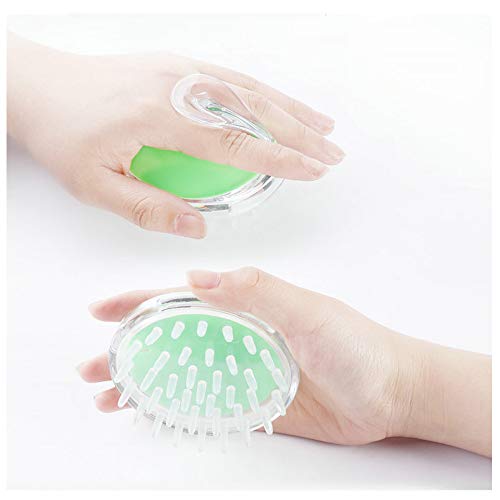 Manual Scalp Massagers Brush,Scalp Massaging Shampoo Brush SCMPUI01GN Green