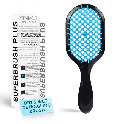 Detangling Brush,1 Pack Detangler Brush, Gentle & Effective Detangling on Wet or Dry Fragile Hair Types,Ultra-light, Detangling Brsuh ventilated and antistatic hairbrush (Blue) - color: Blue