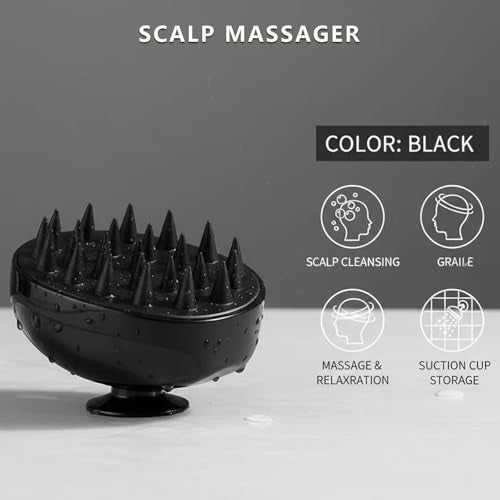 Magic Exfoliating Bath Sponge & Scalp Massager Set (2 Sponges, 1 Scrubber), Body Scrubber & Silicone Scalp Brush for Deep Cleansing, Dandruff Care & Relaxation