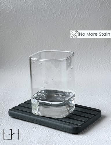 Diatomite Stone Soap Dish, Water Absorbing Drying Tray Soap Holder | Fast drying bar soap holder and water absorbing stone tray for sink, bathroom shower, kitchen, and soap dispenser. - color: Gray