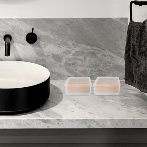 Travel Soap Dish, Soap Box Case with Bar Soap Saver Pad Portable Soap Rest for Bathroom Shower Home Outdoor Gym Fitness Vonpri (Transparent 2Pack) - color: Transparent 2pack