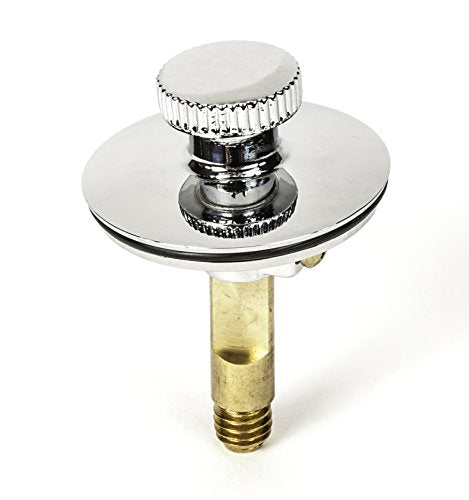 Universal Lift n Turn, (Twist Close) Bath Tub/Bathtub Drain Stopper Includes 3/8" and 5/16" Fittings - color: Chrome, size: No Hair Catcher