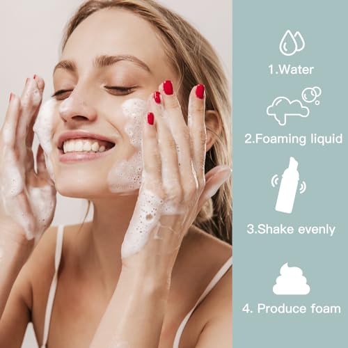 Travel Foam Pump Bottle - 2oz Small Size Foaming Hand Soap Dispenser - Mini Portable Mousse Lash Shampoo Kit Container for Hair - Empty Leak Proof Plastic Color Foamer for Liquid Toiletry 4Pack - color: Og-5dec-3lub