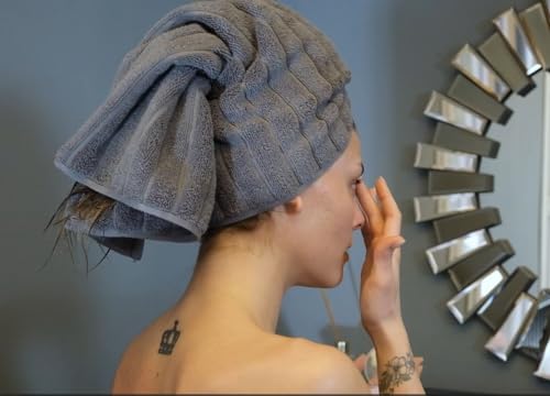 Classic Turkish Towels CTT Premium 4 Pack Bath Towels Set, Made with 100% Turkish Cotton, Spa & Hotel, Quick Drying Towels, Absorbent & Comfy | 27"x54" (Grey) - color: Grey, size: 4-Piece Bath Towel Set