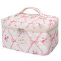Gosect Large Makeup Bag, Cute Cosmetic Bag for Women Girls, Floral Coquette Aesthetic Toiletry Bag, Travel Make Up Organizer Bag (Pink Butterfly) - color: 012Pink Butterfly