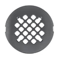 4 ¼” Polished Dark Grey Snap-in Shower Drain Cover - Replacement - 4.25" OD Strainer - Easy Install - Premium Round Shower Drain Cover - Solid Brass Construction - (Titanium/Gun Metal) - color: Polished Gun Metal/Titanium