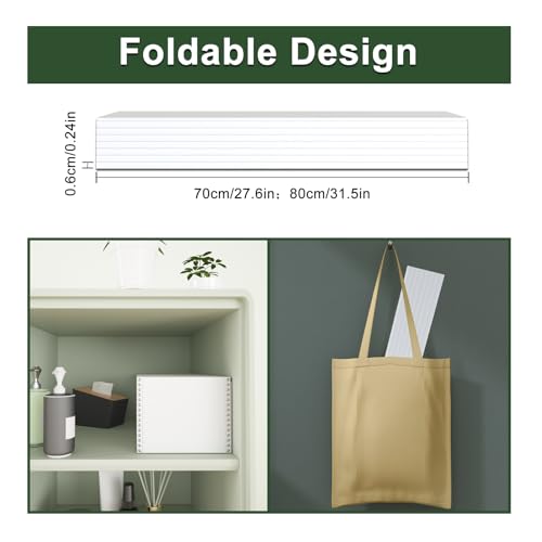 Bathtub Tray, Anti-dust Bathtub Cover, Bath Insulation Cover(59×31×0.24in) | Foldable PVC Shutter Bath Lid Fit Most Tubs, Can Store Wine Glass, Books, Tablets, Cellphones, White - size: 150x80x0.6cm