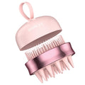 SHINLEA 2 in 1 Scalp Massager Hair Growth,Scalp Scrubber with Soft Silicone Bristles for Dandruff Removal,Shampoo Brush for Exfoliation,Head Massager for Both Wet and Dry Use (Pink) - color: Pink