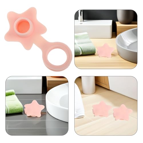 BESPORTBLE 6pcs Pink Silicone Bathtub Drain Stoppers for Babies – Anti-Overflow Water Plug Bath Accessories Set with Fixed Seal for Bathtubs