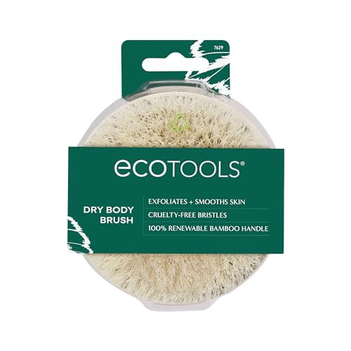 EcoTools Dry Body Brush, for Post Shower & Bath Skincare Routine, Removes Dirt and Promotes Blood Circulation, 1 Count - size: Pack of 1