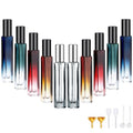 Segbeauty 10pcs Refillable Colorful Travel Perfume Bottle, 10ML Multi-color Empty Glass Atomizer, 0.34oz Portable Sprayer - color: Mixed, style: Bulk Mini Bottles