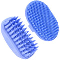 Dog Grooming Bath Brush, Pet Rubber Brush for Shower Scrubbing & Soothing Massage, Ideal for Long & Short Haired Dogs and Cats, Essential Puppy Accessories, 2 Pack [We Love Doodles] - size: Short & Long Pins