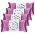 RelaxCoo Lavender Eye Pillow for Relaxation, Yoga, Sleeping, Weighted Eye Mask Heated for Headache, Sinus, Dry Eye Relief, Moist Heat Eyes Compress, Meditation Accessories with Aromatherapy, Pack of 4 - color: 4 Pack