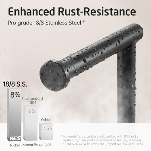 KES Natural Marble Toilet Paper Holder Stand Bathroom Free Standing Toilet Paper Holder 18/8 Stainless Steel, Matte Black, BPH284S1-BBK - color: Blcak Marble & Black Bar, size: 20.6"H