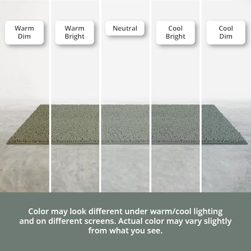 ITSOFT Standard 24"x21" U-Shaped Non-Slip Shaggy Chenille Toilet Contour Bathroom Rug with Water Absorbent, Sage Green - color: Sage Green, size: 24" x 21" (U-Shaped)