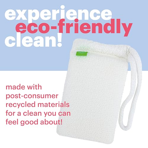 Scrubber Body Brush by Afterspa, Bath Scrubber for Body, Shower Brush, Back Loofah, Body Brush Exfoliator, Vegan and Cruelty Free
