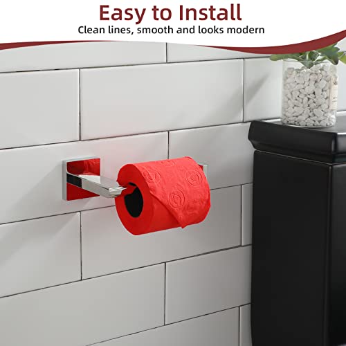 KOKOSIRI Chrome Toilet Paper Holder for Kitchen Bathroom Washroom Toilet Tissue Roll Holder Hold Mega Rolls Stainless Steel, Wall Mounted B2006CH - color: Polished Chrome
