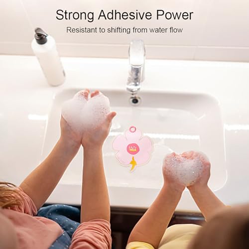 Flower-Shaped Silicone Bathtub Drain Cover 2 Packs - Tub Stopper Drain Stopper for Bathroom, Toddler Bath Essentials, Bathtub Accessories - color: Pink+green