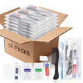 50 Sets Bulk Hygiene Kits for Homeless,Basic Toiletry Kit Homeless Supplies Bulk,Disposable Toothbrushes with Toothpaste and Comb Individually Wrapped,Bath Soap,Shampoo,Body Wash,Floss Pick - size: Pack of 50