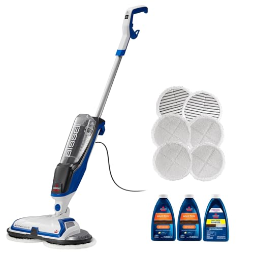 Bissell SpinWave Hard Floor Expert Corded Spin Mop Cleaner, Powerful Electric Floor Cleaner with Washable Pads for Effortless Deep Cleaning on Sealed Floors, 20393 - style: SpinWave Corded