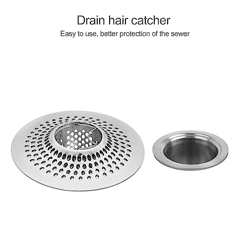 LEKEYE Shower Drain Hair Catcher | Bathtub Stopper/Strainer Stainless Steel Drain Protector - color: Stainless Steel