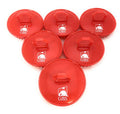 G.B.S Shampoo Scalp Massage Brush, Grooming Travel Effortless Glide Fine Tooth Durable Material, Pack of 6, Red - color: 6red