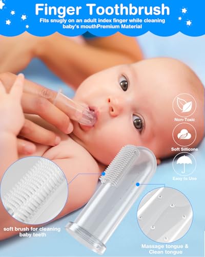 Baby Healthcare and Grooming Kit, 24 in 1 Baby Electric Nail Trimmer Set Newborn Nursery Health Care Set for Newborn Infant Toddlers Baby Boys Girls Kids Haircut Tools (0-3 Years+) (Blue) - color: Blue