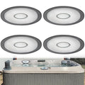4-Pack 2472-826 Oval Pillow Insert + Back Mount for Jacuzzi J-300 Series Hot Tub(2007-2013), Hot Tub J300 Pillow