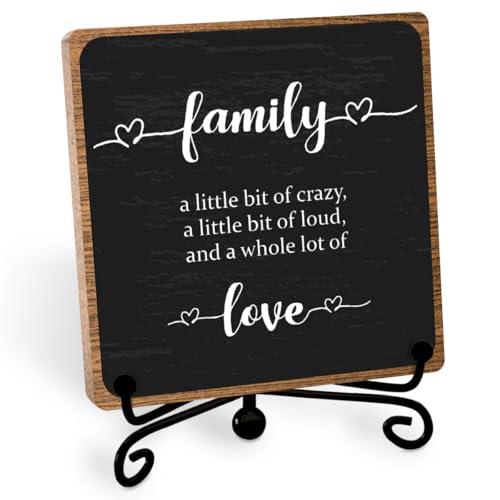 Farmhouse Decor Sign, Home Plaque Wooden with Stand, Housewarming Gifts for Women Men Family, Table Desk Cubicles Accessories for Living Room Bedroom Home Decorations - style: Home Sign 06