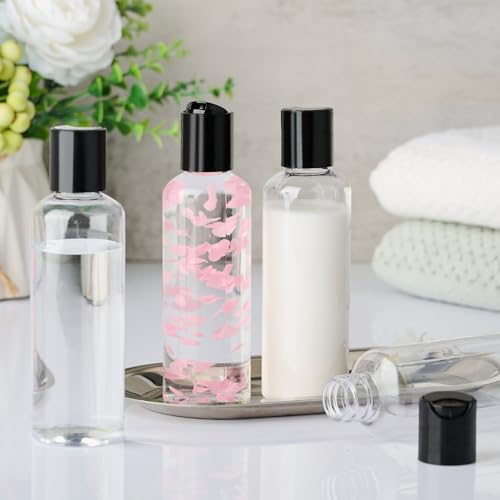 TUZAZO 10 Pack 3.4 oz Clear Travel Bottles for Toiletries TSA Approved Leakproof Travel Size Containers Empty Small Plastic Shampoo Lotion Bottles - color: Clear