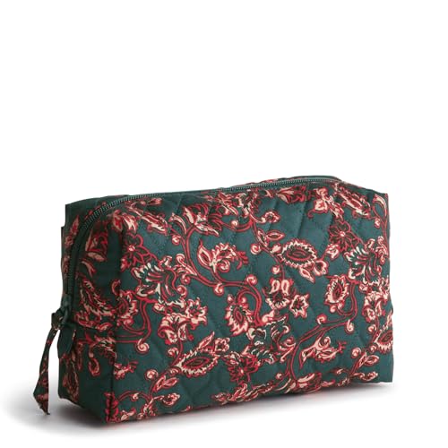 Vera Bradley Women's Cotton Nfl Medium Cosmetic Makeup Organizer Bag (Multiple Teams Available) - color: Victorian Vines, size: One Size