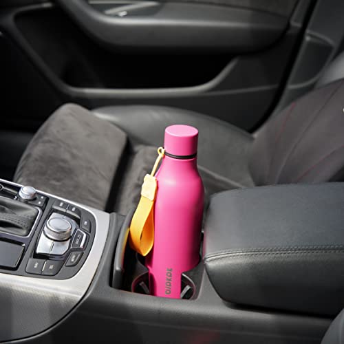BJPKPK Insulated Water Bottles, 18 oz Stainless Steel Metal Water Bottle with Strap, BPA Free Leak Proof Jugs, Mugs, Flasks, Reusable Thermal Flasks for Sports & Travel, Pink - color: Pink, size: 18 Ounces, style: 18oz