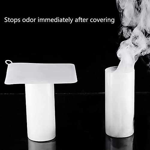 Silicone Tub Stopper Floor Drain Cover, 2 Pieces Sewer Anti-Odor Mat Deodorizing Drain Plugs for Kitchen, Bathroom and Laundry(5x5 inch) - color: White/5*5 Inch/2-piece Set