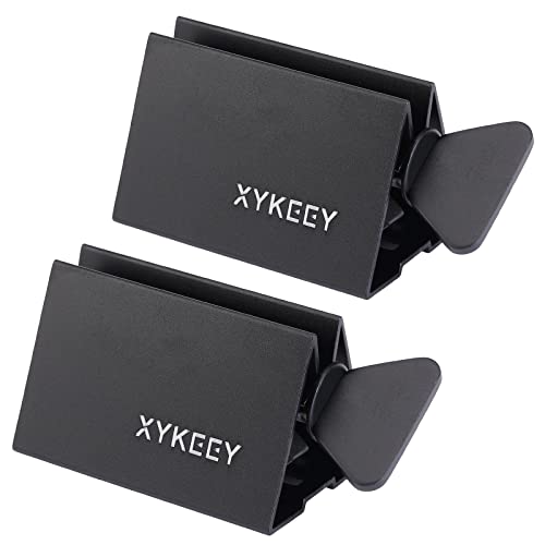 XYKEEY Toothpaste Tube Squeezer - Set of 2 Toothpaste Squeezer Rollers, Metal Toothpaste Tube Wringer Seat Holder Stand (Black) - color: Black