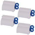 Toothpaste Tube Roller - Manual Squeezer Tool, Toothbrush Squeezer, Clip Holder Stand Winder by XYKEEY (Blue) - color: Blue