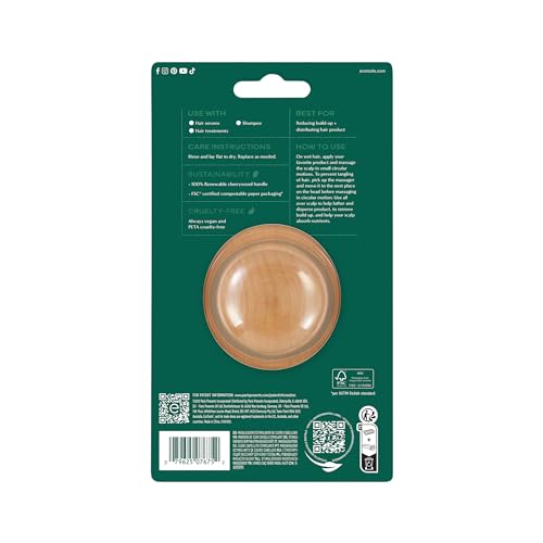 EcoTools Scalp Massager, Scalp Scrubber Stimulates & Exfoliates for Better Hair Health, Reduces Product Build-Up, Gentle Silicone Bristles Massage, Eco-Friendly & Cruelty-Free, 1 Count