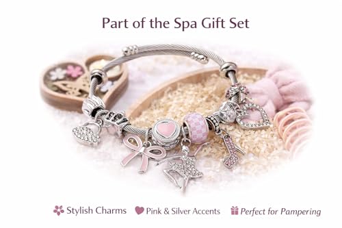 Ultimate 25‑Piece Spa Gift Set for Women – Luxury Self Care Bath Kit with Charm Bracelet, Relaxation Accessories & Premium Magnetic Gift Box – Perfect Birthday, Mother’s Day & Thank‑You Gift - size: Serenity Spa & Sparkle Essentials Box