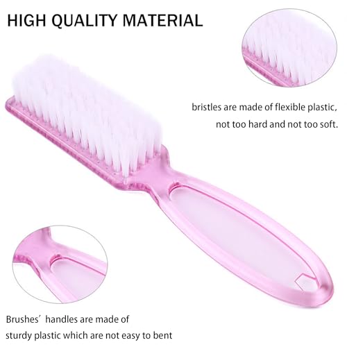 6 PCS Handle Grip Nail Brush,Hand Fingernail Cleaner Brush Manicure Tools Scrub Cleaning Brushes for Toes and Nails Cleaner (Multicolor) - color: Multicolor-6Pack